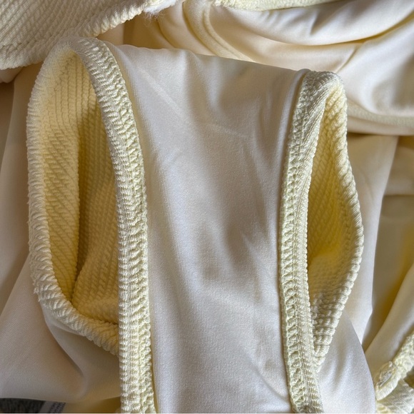 NWT Rhythm. x Free People Isla Pastel Ribbed Underwire Low Cut Back One Piece - Picture 8 of 8